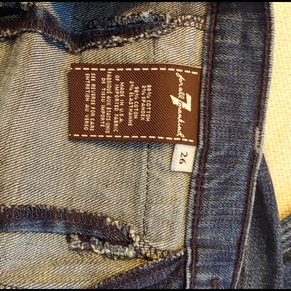 High waisted 7s for all mankind flared jeans. - Picture 4 of 4